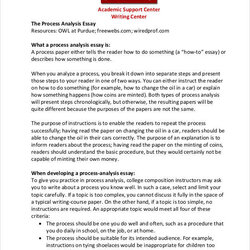 Very Good Analysis Essay Examples Format Process Samples Doc