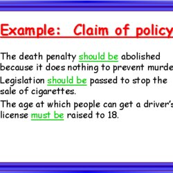 Super Example Claim Of Policy Essay Examples Topics Objective