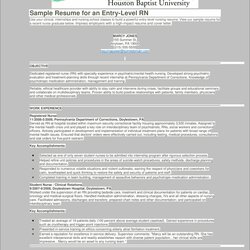 Example Objectives For Mid Level Resume Gallery Entry Rn In Scaled