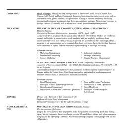 Fine Simple Resume Writing Templates Sample Home Template Manager Examples Tips Hotel Example Formats Letter