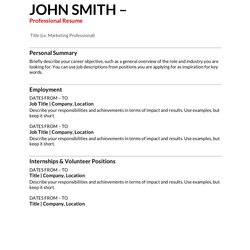 Swell Free Resume Templates Download How To Write In Resumes