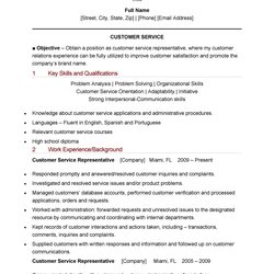 Matchless Customer Service Resume Examples Template Skills Time Description