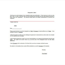 Resign Letter Format Templates Free Doc Download Resignation Job Template