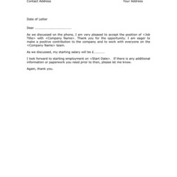 Resignation Letter In Word And Formats