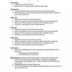 Very Good Essay Format Annotated Outline Example Powerful Th Edition Paper Write Style