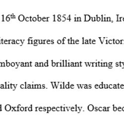 Excellent Essay On The Life Of Oscar Wilde Np No Nu