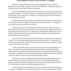 Spiffing Comparison And Contrast Essays Essay Example Examples Ideas