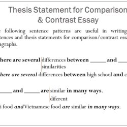 Sterling Compare And Contrast Essay Topics