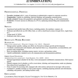 The Highest Standard Executive Assistant Resume Example Companion Sample