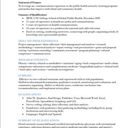 Outstanding Executive Resume Samples And Examples To Help You Get Good Job Summary Sample Own Need Only