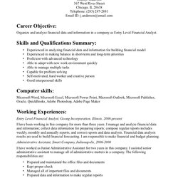 Best Objective For Resume Examples Objectives Career Sample Resumes Job Example Any Professional Write