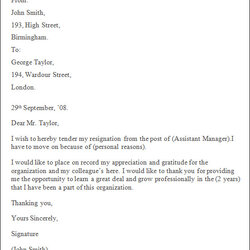 Outstanding Professional Resignation Letter Sample Documents In Word Resign