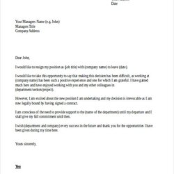 Exceptional Resignation Letter Template Word Doc How Will Resign Administration Administrator Reeve