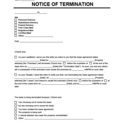 Splendid Letter To Notify Landlord Not Renewing Lease Termination