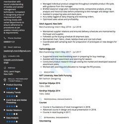 Terrific Sample Resume Of Merchandiser With Template Writing Guide