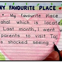 Tremendous My Favourite Place Essay In English On