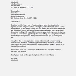 Capital Resignation Letter Examples How To Write One Updated Notice Weeks Two Example Email Subject Step