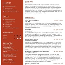 Logistics Manager Resume Sample In