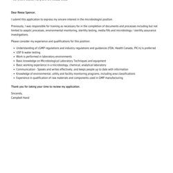 Fantastic Microbiologist Cover Letter Velvet Jobs Template