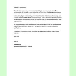 Excellent Microbiologist Resume Cover Letter In Google Docs Word Download Template