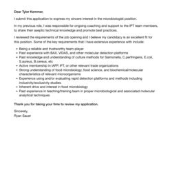 Matchless Microbiologist Cover Letter Velvet Jobs Template
