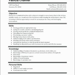 Out Of This World First Job Resume Objective Examples Free