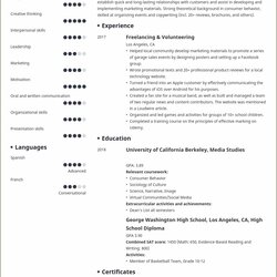 The Highest Standard Sample First Job Resume Objective Example Gallery