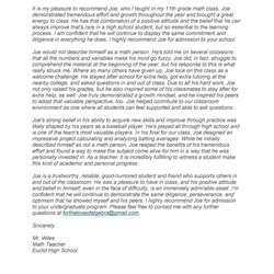 Splendid Recommendation Letter For Student From Teacher Template Resume Amazing Letters