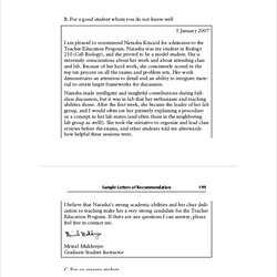 Super Free Sample Student Recommendation Letter Templates In Teacher