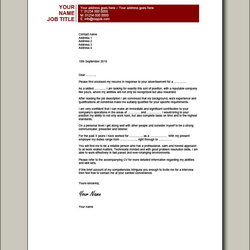 Free Cover Letter Example Template