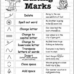 Admirable Editing Marks For Writing Grade Elementary In Correction Punctuation Conventions Middle