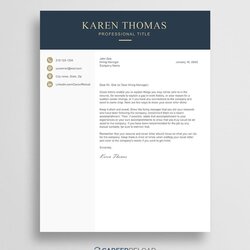 Champion Professional Cover Letter Template Instant Download Resume Karen