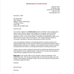 Worthy Free Sample Professional Cover Letter Templates In Ms Word