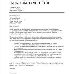 Tremendous Professional Cover Letter Format Engineer