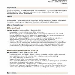 Capital Office Assistant Resume Samples Sample Build