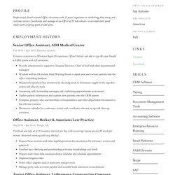 Out Of This World Office Assistant Resume Writing Guide Templates Sample Examples Samples Example Template