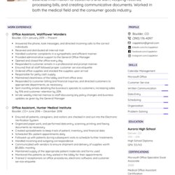 Sublime Office Assistant Resume Example Writing Tips For Put Templates