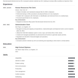 Smashing Clerical Resume Examples Writing Guide Tips Example Template