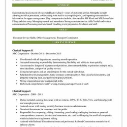 Clerical Support Resume Samples Administrative