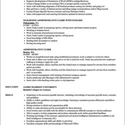 Examples Of Resumes For Clerical Positions Resume Example Gallery