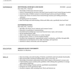 Cool Clerical Resume Skills