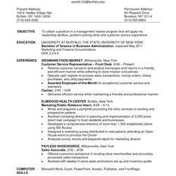 Eminent Objective Resume Retail Associate Sales Examples Statement Experience Samples Template Example