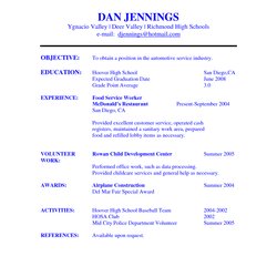 Fantastic Sample Resume Objective For College Student School High Students Template Examples Templates Job