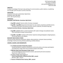 Fine Resume Examples For Students Template Business Objective School High