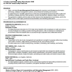 Preeminent Format For Job Experience Good Objective Resume Objectives Resumes Samples