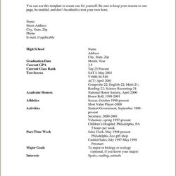 The Highest Standard Good Objective For High School Student Resume Example Gallery
