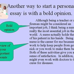 Superb How To Write Personal Essay Start