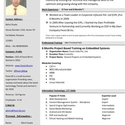 Out Of This World Resume Format New