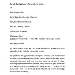 Magnificent Free Sample Resume Cover Letter Templates In Ms Word Application Job Template