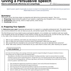 Persuasive Speech Guide Good Topics For Or Examples Example Simple Essay